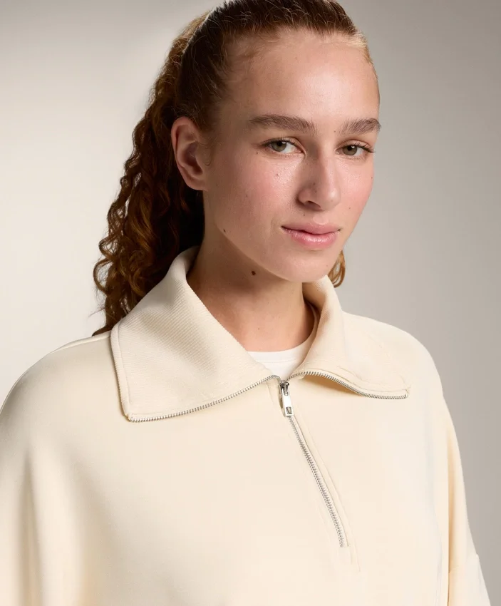 Sudadera con media cremallera y modal Soft Touch Sudadera con media cremallera y modal Soft Touch