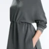 Sudadera con media cremallera y modal Soft Touch Sudadera con media cremallera y modal Soft Touch