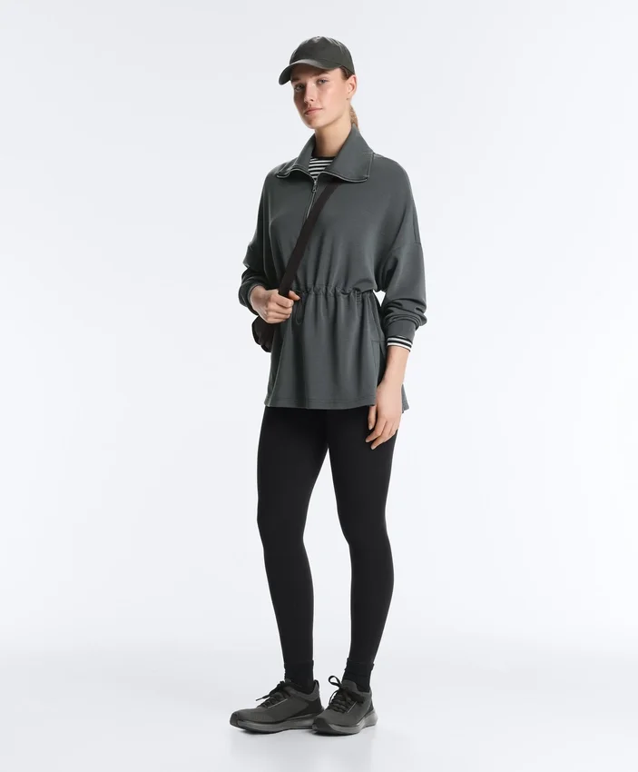 Sudadera con media cremallera y modal Soft Touch Sudadera con media cremallera y modal Soft Touch