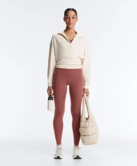 Sudadera cruzada con cuello polo y modal Soft Touch
