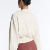Sudadera cruzada con cuello polo y modal Soft Touch