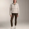 Sudadera de imitación de chaquetas de piel de oveja con bolsillo delantero
