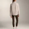 Sudadera de imitación de chaquetas de piel de oveja con bolsillo delantero