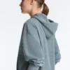 Sudadera de modal Soft Touch con cremallera y cuello acanalado