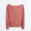 Sudadera de modal Soft Touch con cuello barco Sudadera de modal Soft Touch con cuello barco