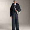 Sudadera de rayas asimétricas con modal Sudadera de rayas asimétricas con modal
