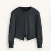 Sudadera de rayas asimétricas con modal Sudadera de rayas asimétricas con modal