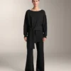 Sudadera larga de modal Soft Touch con detalle de nudo Sudadera larga de modal Soft Touch con detalle de nudo