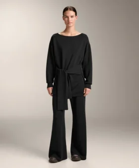 Sudadera larga de modal Soft Touch con detalle de nudo