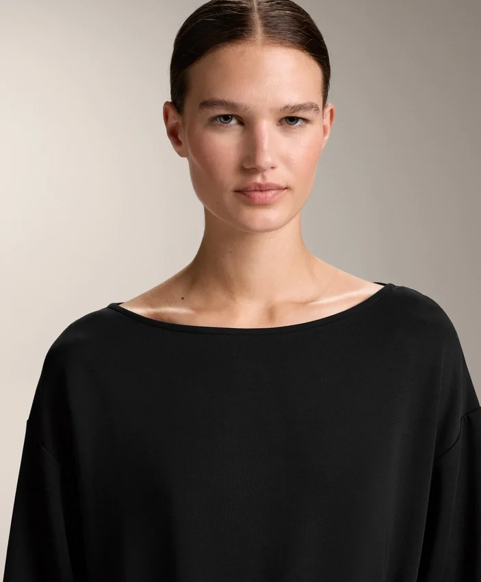 Sudadera larga de modal Soft Touch con detalle de nudo Sudadera larga de modal Soft Touch con detalle de nudo
