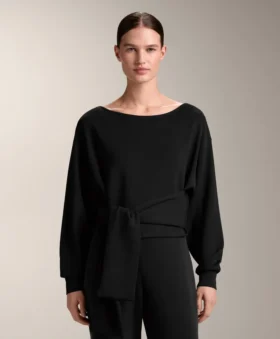 Sudadera Soft Touch anudada con modal