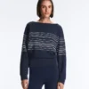 Sudadera Soft Touch con rayas marineras y modal Sudadera Soft Touch con rayas marineras y modal
