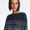 Sudadera Soft Touch con rayas marineras y modal Sudadera Soft Touch con rayas marineras y modal