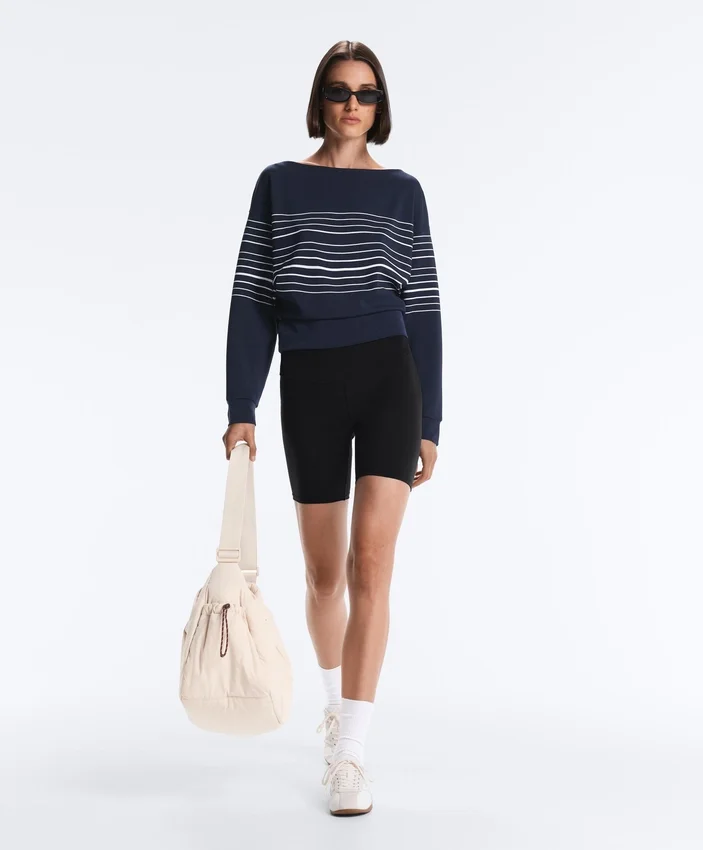 Sudadera Soft Touch con rayas marineras y modal Sudadera Soft Touch con rayas marineras y modal