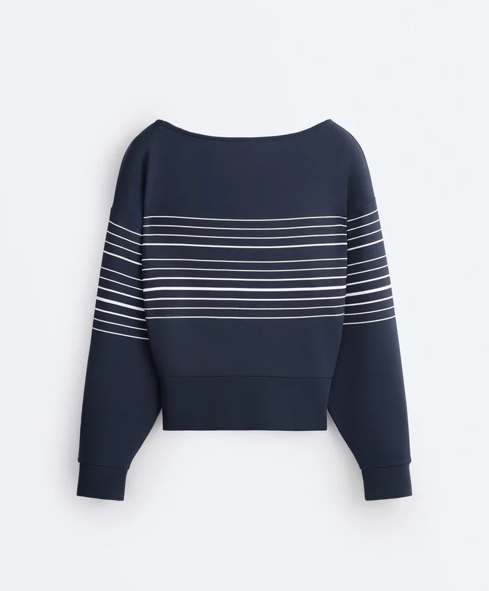 Sudadera Soft Touch con rayas marineras y modal Sudadera Soft Touch con rayas marineras y modal