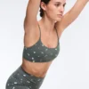 Sujetador deportivo Evermove de sujeción ligera con estampado floral
