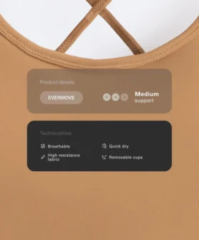 Sujetador deportivo Evermove de sujeción media
