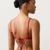 Top de bikini con textura de gofre Top de bikini con textura de gofre