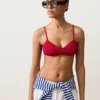 Top de bikini con textura de gofre Top de bikini con textura de gofre