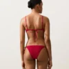 Top de bikini con textura de gofre Top de bikini con textura de gofre