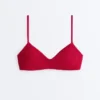 Top de bikini con textura de gofre Top de bikini con textura de gofre