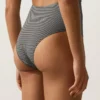 Trikinis asimétricos con estampado de cuadros mini