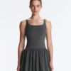 Vestido corto tipo globo Comfortlux