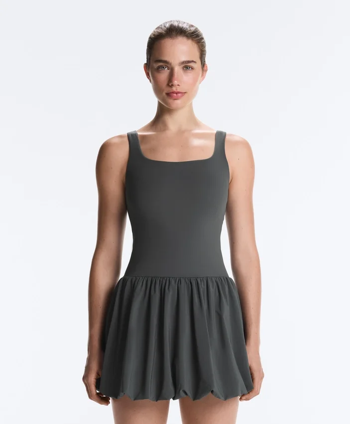Vestido corto tipo globo Comfortlux