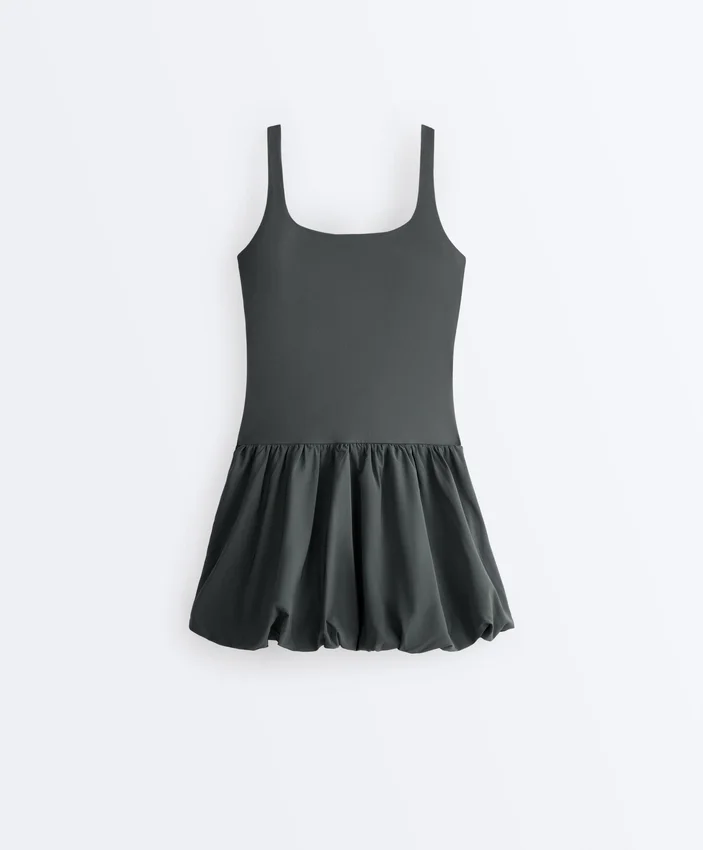 Vestido corto tipo globo Comfortlux