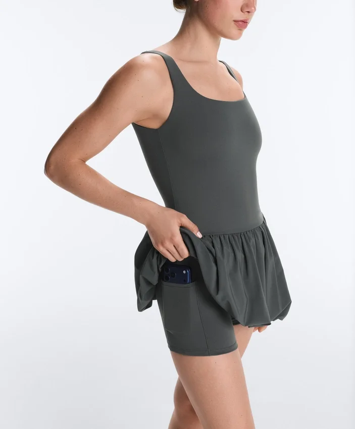 Vestido corto tipo globo Comfortlux