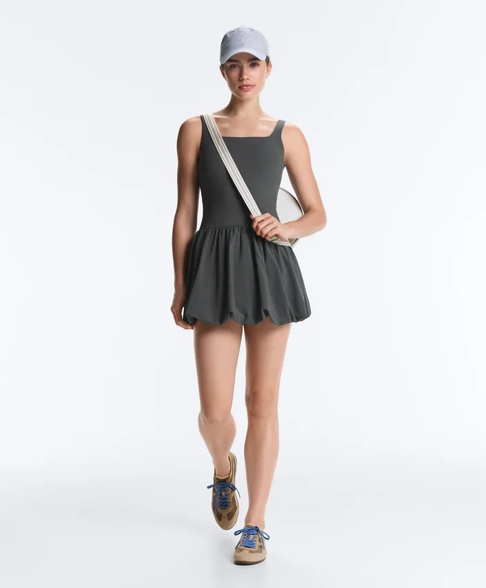 Vestido corto tipo globo Comfortlux