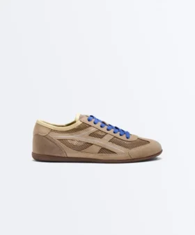 Zapatillas de ante serraje y malla