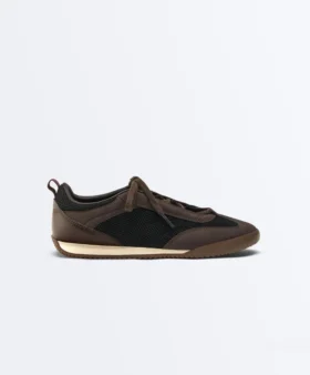 Zapatillas de malla con mezcla de materiales