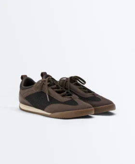 Zapatillas de malla con mezcla de materiales