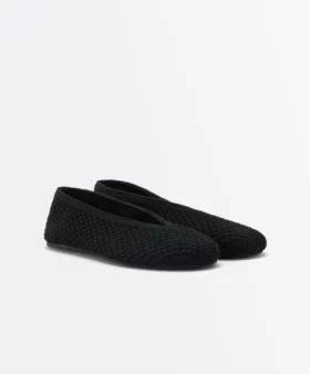 Zapatos planos de ganchillo