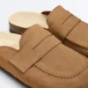Zapatos tipo Mules de piel serrada
